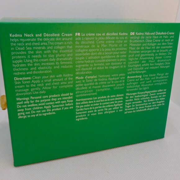 KEDMA COLLAGEN Neck & Decollete Cream w/ Dead Sea Minerals 1.7oz/50g NIB - Picture 4 of 4